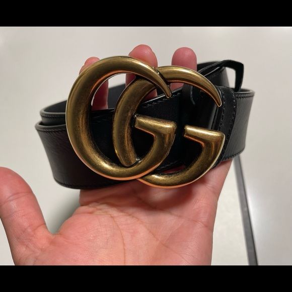 Gucci Leather Black Belt, Wide, size 34 (authentic) - Picture 3 of 11